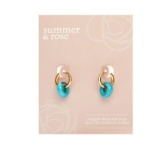 NEW Summer & Rose Huggie Hoop Earrings